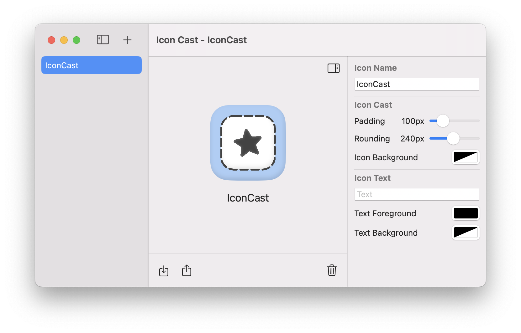 IconCast Preview